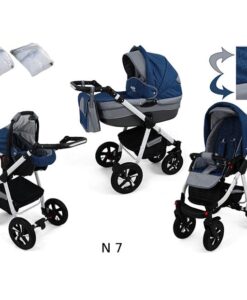 Kinderwagen 3 in 1 Nexxo TwoTone Jeans productafbeelding