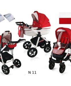 Kinderwagen 3 in 1 Nexxo TwoTone Sailor red productafbeelding