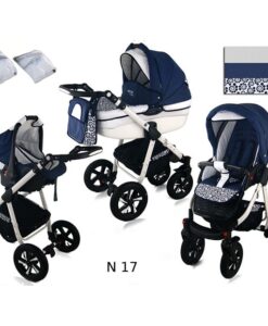 Kinderwagen 3 in 1 Nexxo TwoTone Spiral Blue productafbeelding