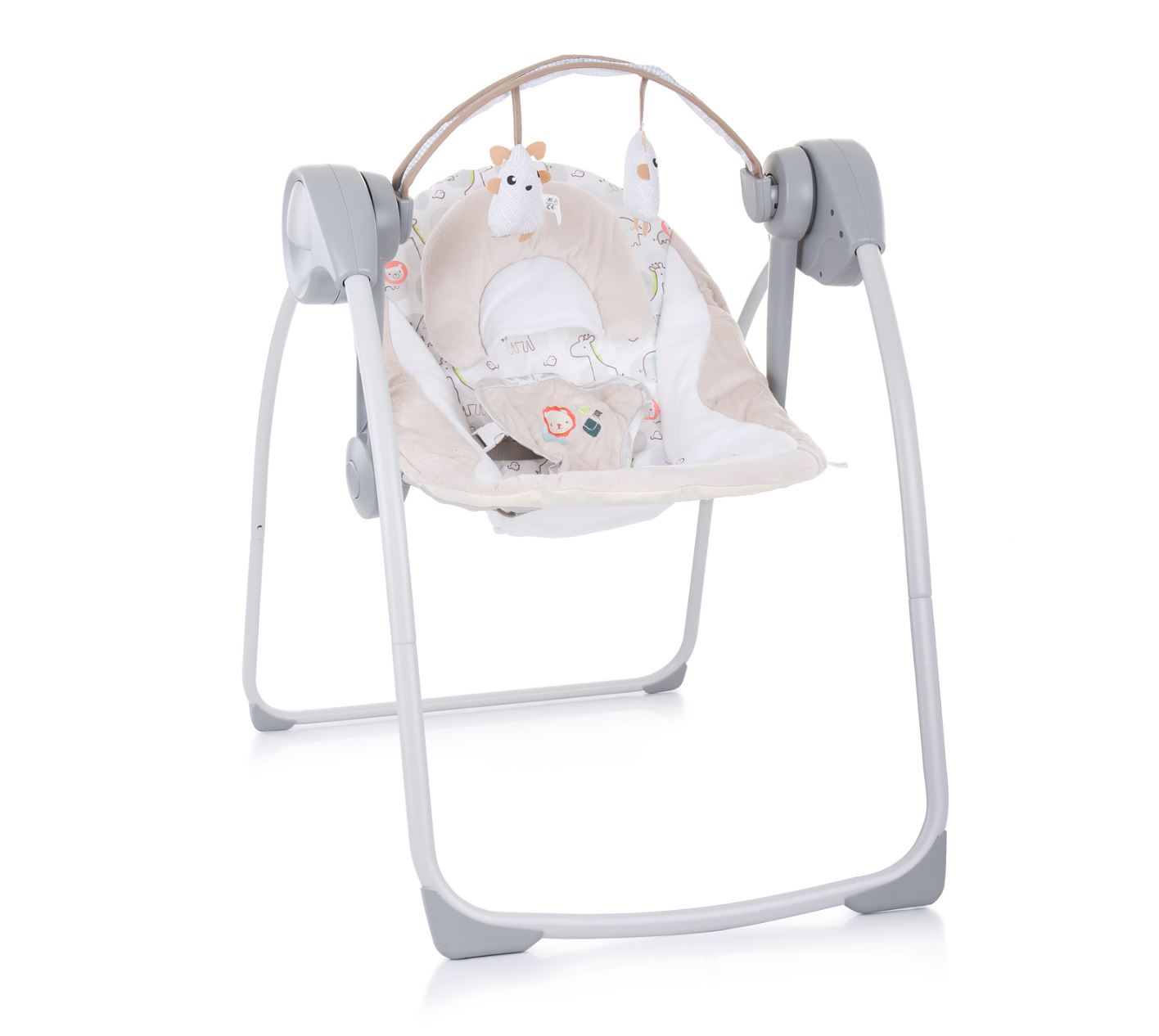 Elektrische babyschommel Chipolino beige, schommelstoel | Sevils