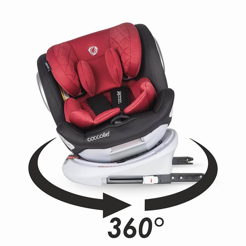 Autostoel Lyra isofix rood 0-36 kg 360 graden draaibaar kopen?