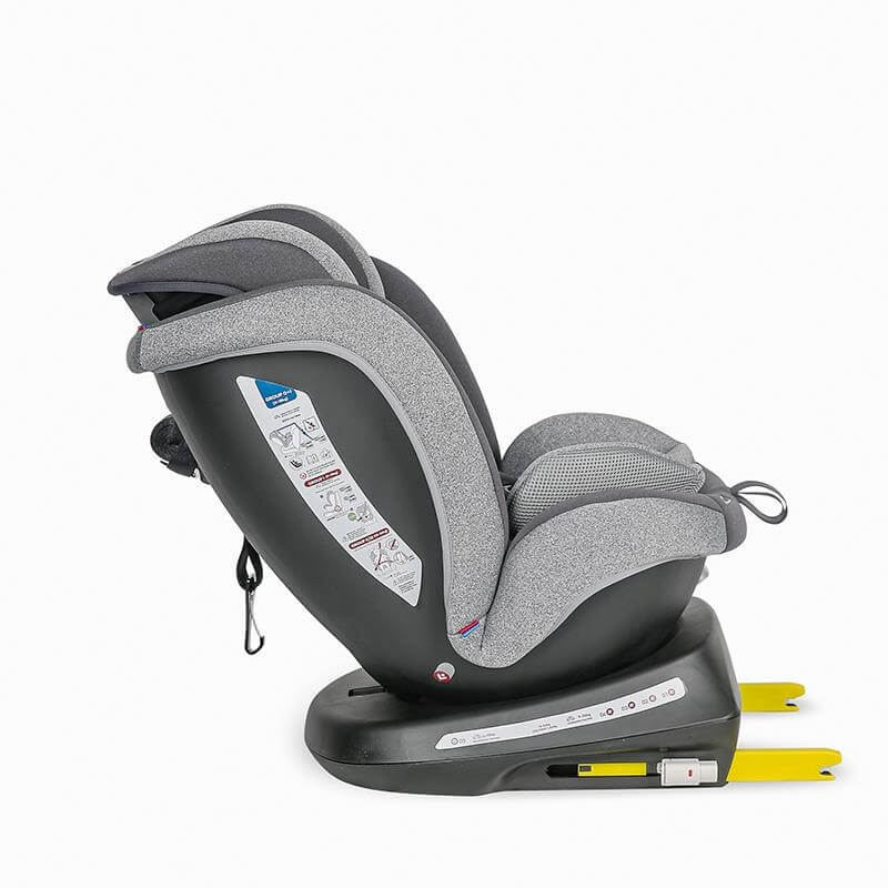 Autostoel mydo isofix grijs 0-36 kg graden draaibaar Sevils