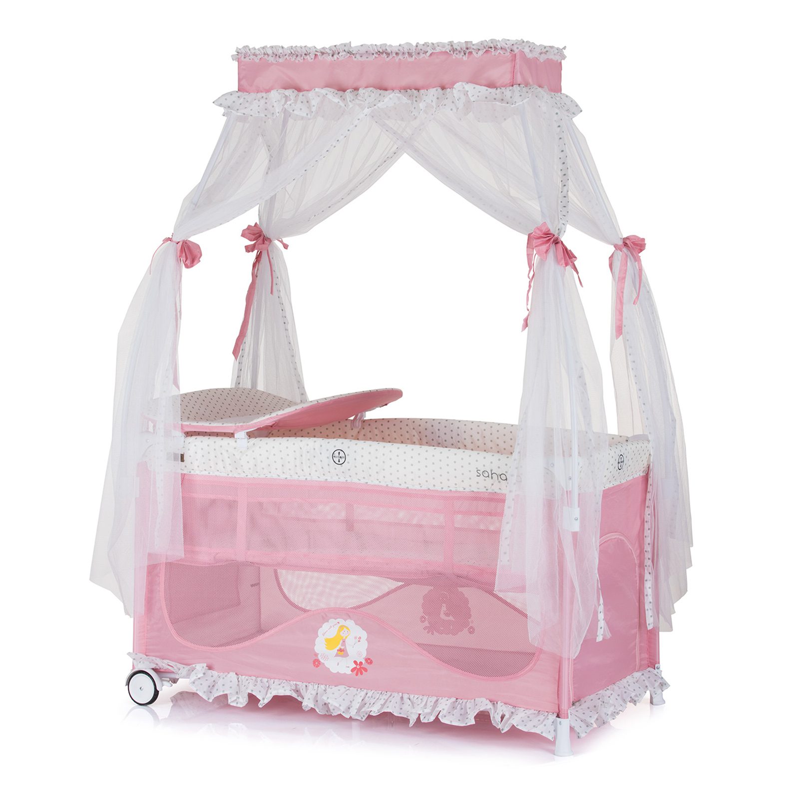 Campingbedje Sahara roze princess, geschikt voor newborns 0+ kopen?