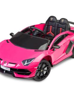 Elektrische auto lamborghini roze SVJ