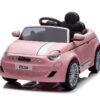 Elektrische auto Fiat 500 roze detail (3)